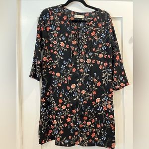 EUC Abercrombie & Fitch Long Sleeve Floral Shift Dress
